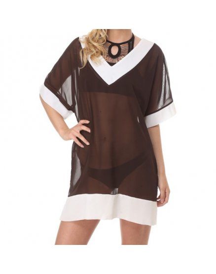 vestido gorgona marrón VIBRASHOP