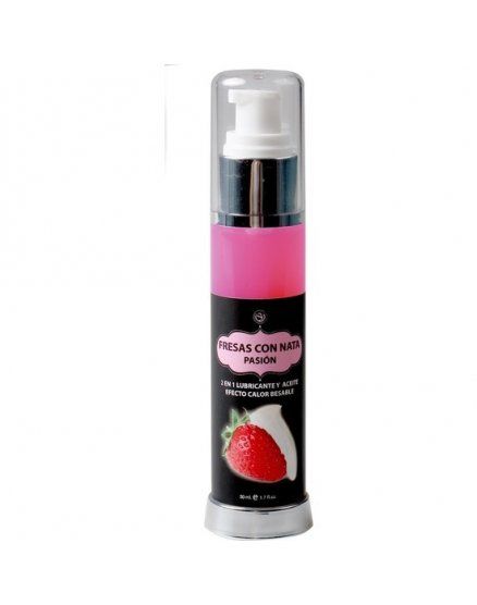 LUBRICANTE & ACEITE CALOR FRESA Y NATA SECRET BEAUTY VIBRASHOP