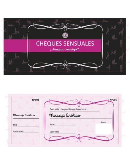 Cheques sensuales, Juegos para parejas en Vibrashop