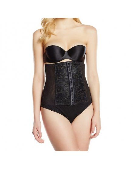 CORSET LENCERIA UNDERBUST DE TRANSPARENCIAS NEGRO VIBRASHOP