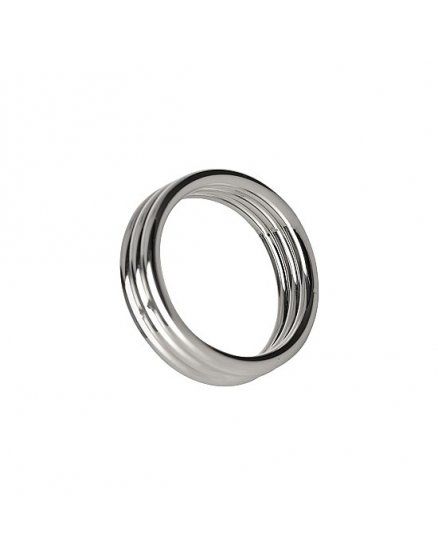 ANILLO PARA PENE TRIPLE DE METAL ECHO 4,5 CM VIBRASHOP