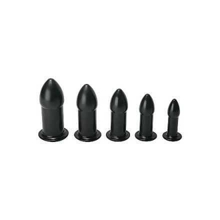 Mejorar el sexo anal con Vibrashop KIT DE BUTTPLUGS EASE IN NEGRO