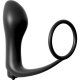 PLUG ANAL VIBRADOR CON ANILLO PARA EL PENE NEGRO VIBRASHOP