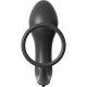 PLUG ANAL VIBRADOR CON ANILLO PARA EL PENE NEGRO VIBRASHOP