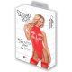 Body Con Aberturas Y Ligueros Second Skin Rojo VIBRASHOP