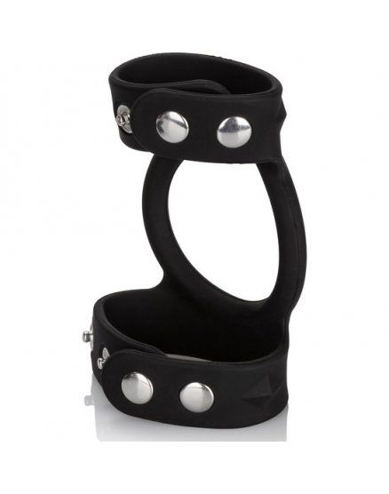 TRI-SNAP C&B CAGE - ARNÉS SEXUAL DE SILICONA NEGRO VIBRASHOP