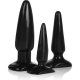 KIT DE BUTTPLUGS 3 PIEZAS NEGRO VIBRASHOP