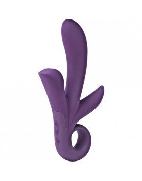 TRINITY VIBRADOR TRIPLE ESTIMULACIoN MORADO VIBRASHOP