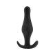 BUTT PLUG SHOTS TOYS - WITH HANDLE - MEDIUM - BLACK VIBRASHOP