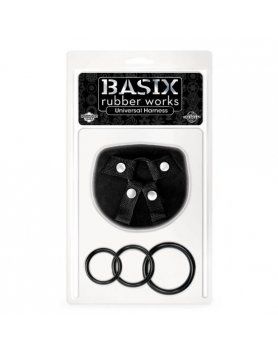 BASIX RUBBER WORKS ARNÉS SEXUAL UNIVERSAL NEGRO VIBRASHOP