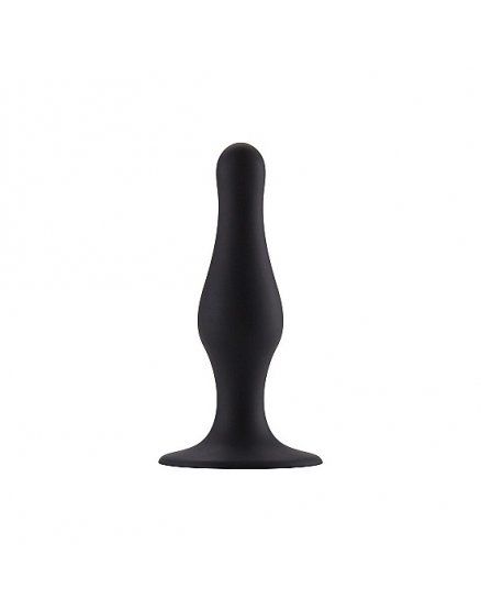 BUTT PLUG SHOTS TOYS - WITH SUCTION CUP - SMALL - BLACK VIBRASHOP