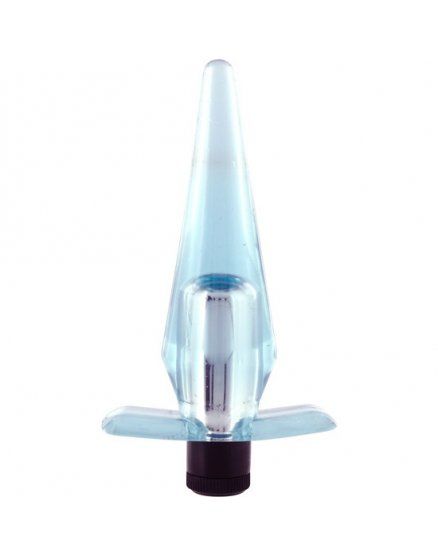 ESTIMULADOR ANAL SUPER COMPACT TRANSPARENTE VIBRASHOP