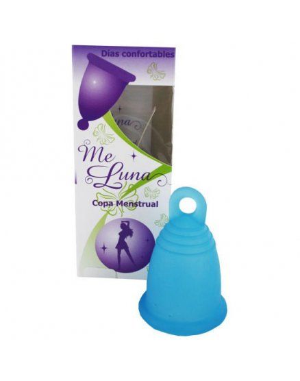 COPA MENSTRUAL CLASICA ANILLA AZUL MEDIANA VIBRASHOP