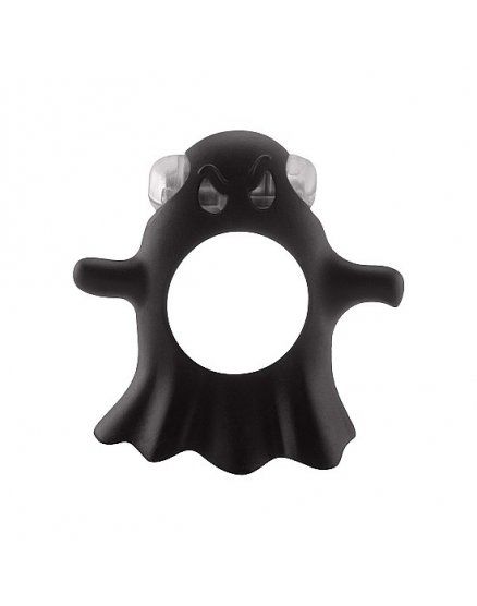 ANILLOS PARA EL PENE S-LINE – GENTLE GHOST COCKRING BLACK VIBRASHOP