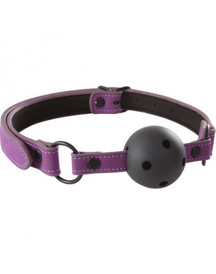 LUST BONDAGE MORDAZA DE BOLA MORADO VIBRASHOP