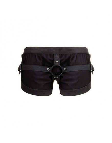BOXER CON ARNÉS SEXUAL REAL ROCK NEGRO VIBRASHOP