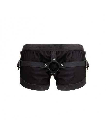 BOXER CON ARNÉS SEXUAL REAL ROCK NEGRO VIBRASHOP