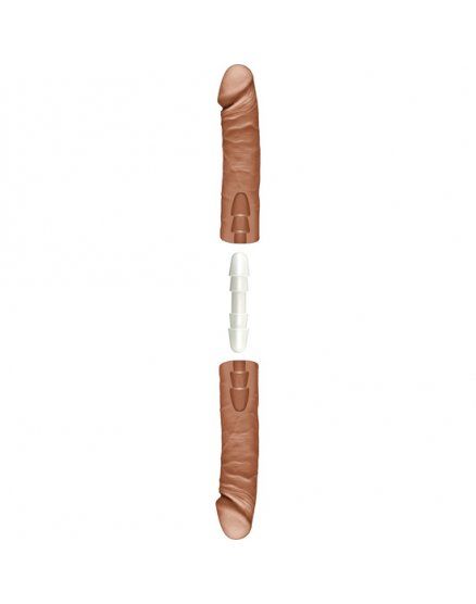 PENE REALÍSTICO DOBLE 41 CM CARAMELO– THE D VIBRASHOP