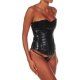 INTIMAX CORSET LENCERIA DE CUERO NEGRO VIBRASHOP