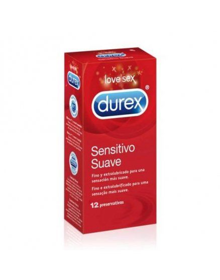 PRESERVATIVOS SENSITIVO SUAVE 12 UDS DUREX VIBRASHOP