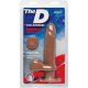 THE PERFECT D - PENE CON VIBRADOR 18 CM CARAMELO VIBRASHOP