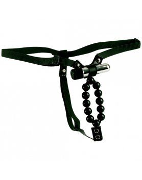 TANGA LOVERS CON VIBRADOR NEGRA VIBRASHOP