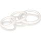 ANILLOS PARA EL PENE CALEXOTICS - RUBBER RING WHITE SET 3PCS VIBRASHOP