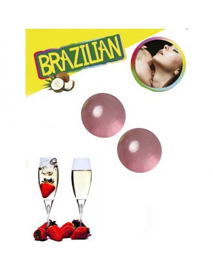 SET 2 BRAZILIAN BALLS AROMA FRESA CAVA VIBRASHOP