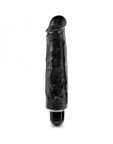 KING COCK 7 PENE REALÍSTICO CON VIBRADOR STIFFY NEGRO VIBRASHOP