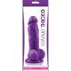 COLOURS PLEASURES - DILDO REALÍSTICO DE SILICONA MORADO 12 CM VIBRASHOP