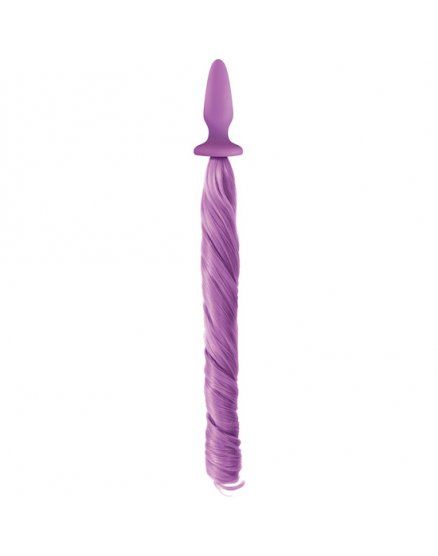 BUTPLUG CON COLA UNICORN TAILS MORADO VIBRASHOP