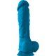 COLOURSOFT PENE REALÍSTICO DE SILICONA 20CM AZUL VIBRASHOP