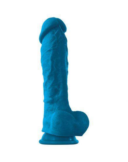 COLOURSOFT PENE REALÍSTICO DE SILICONA 20CM AZUL VIBRASHOP