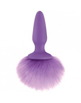 PLUG ANAL COLA CONEJITO MORADO FILLY TAILS  VIBRASHOP