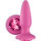 PLUG ANAL ROSA GEMA ARCOÍRIS FILLY TAILS  VIBRASHOP