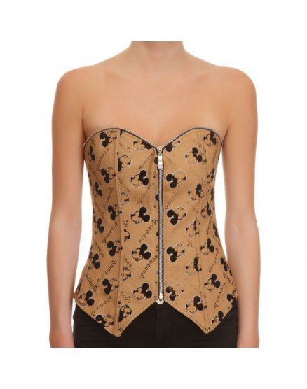 CORSET RATT MARRoN VIBRASHOP