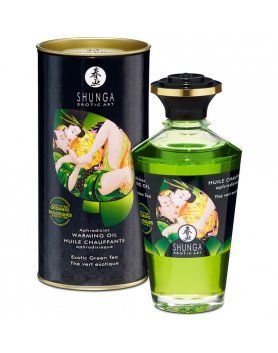 ACEITES MASAJES EFECTO CALOR TÉ VERDE SHUNGA VIBRASHOP