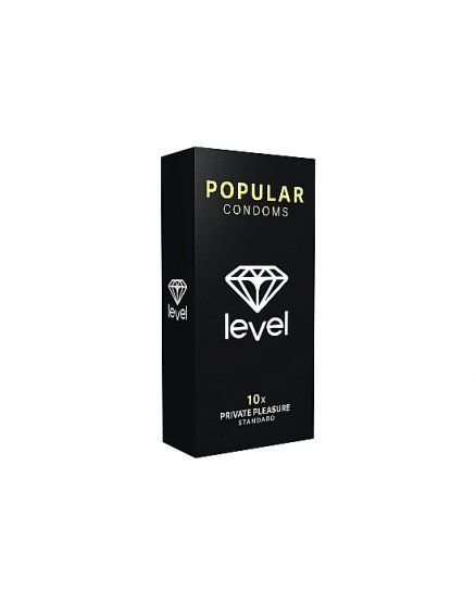 PRESERVATIVOS LEVEL POPULAR CONDOMS 10UDS VIBRASHOP