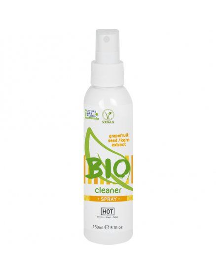 HOT BIO SPRAY LIMPIADOR DE JUGUETES SEMILLAS DE UVA DE 150ML VIBRASHOP