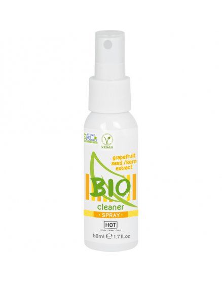 HOT BIO SPRAY LIMPIADOR DE JUGUETES SEMILLAS DE UVA 50ML VIBRASHOP