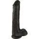 PENE REALÍSTICO 33 CM NEGRO KING COCK VIBRASHOP