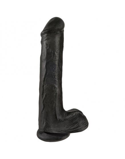 PENE REALÍSTICO 33 CM NEGRO KING COCK VIBRASHOP