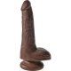 PENE REALÍSTICO 18 CM & TESTÍCULOS KING COCK VIBRASHOP