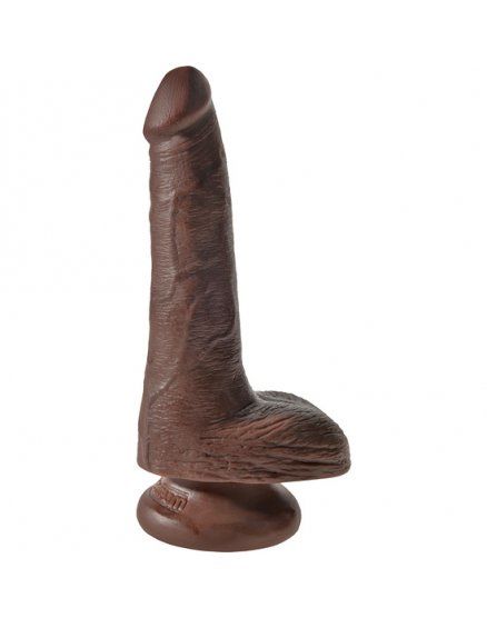 PENE REALÍSTICO 18 CM & TESTÍCULOS KING COCK VIBRASHOP