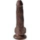 PENE REALÍSTICO 18 CM & TESTÍCULOS KING COCK VIBRASHOP