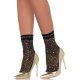 LEG AVENUE CALCETINES DE TOBILLO LUREX CON RAYAS DORADO VIBRASHOP