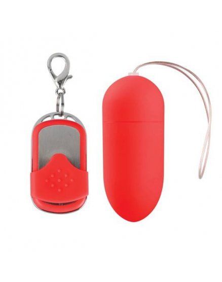 HUEVO VIBRADOR CON CONTROL REMOTO ROJO GRANDE VIBRASHOP