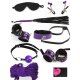 KIT BONDAGE 8 PIEZAS MORADO VIBRASHOP