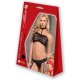 MESH TOP G STRING SET NEGRO VIBRASHOP