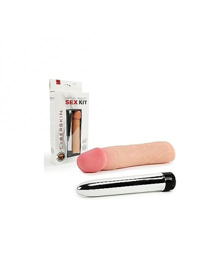 Vibrador funda cyberskin virtual reality sex kit  Vibrashop